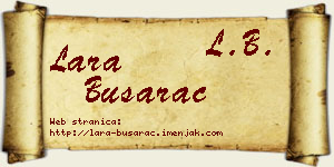 Lara Busarac vizit kartica